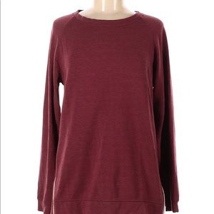 Stella & Dot Burgundy Side Zip Sweatshirt
